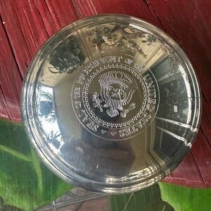 Presidential Seal Pewter Trinket Bowl